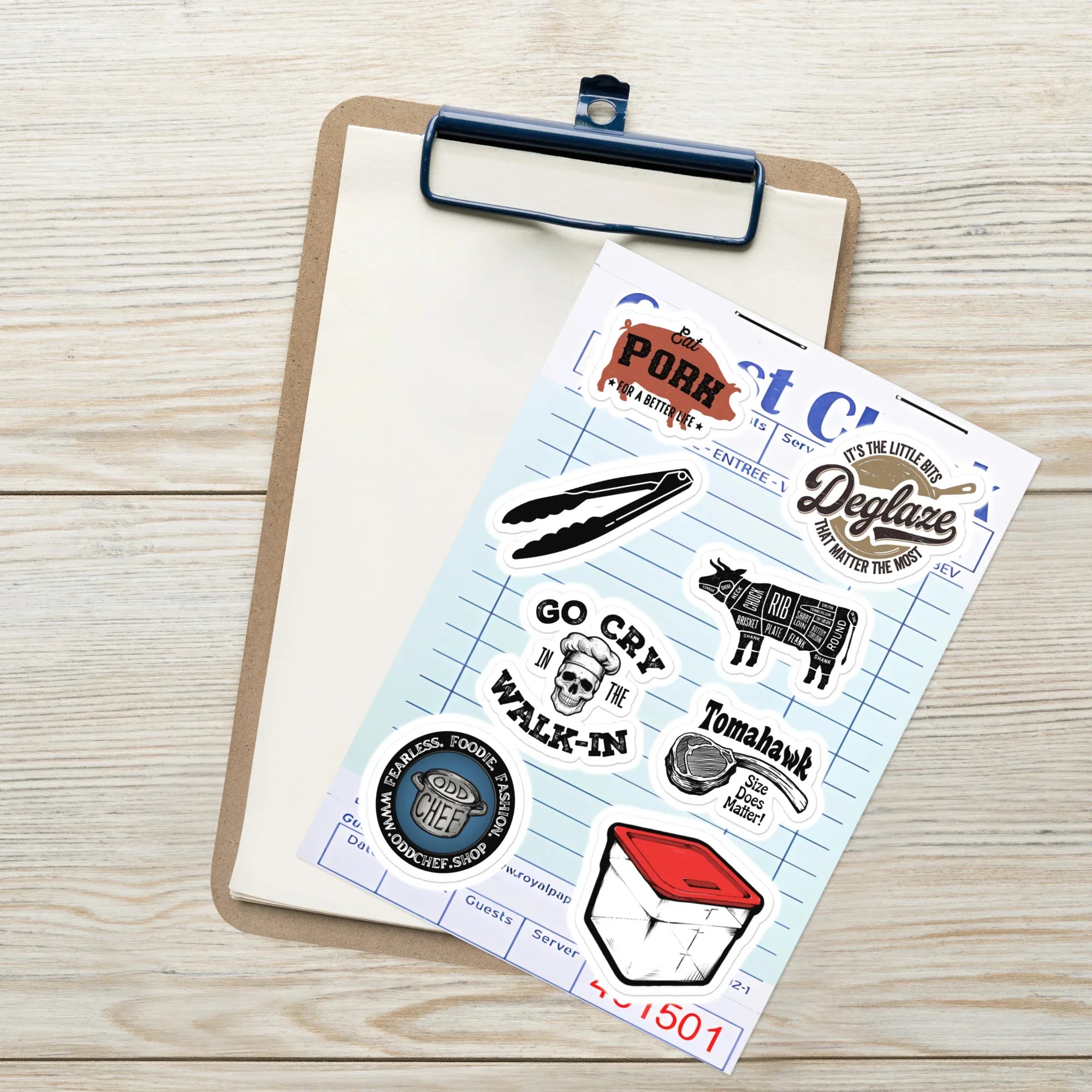 Chef Sticker Sheet 2 - Odd Chef