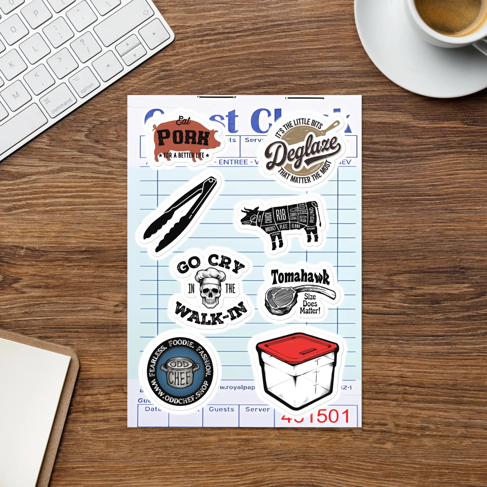 Chef Sticker Sheet 2 - Odd Chef