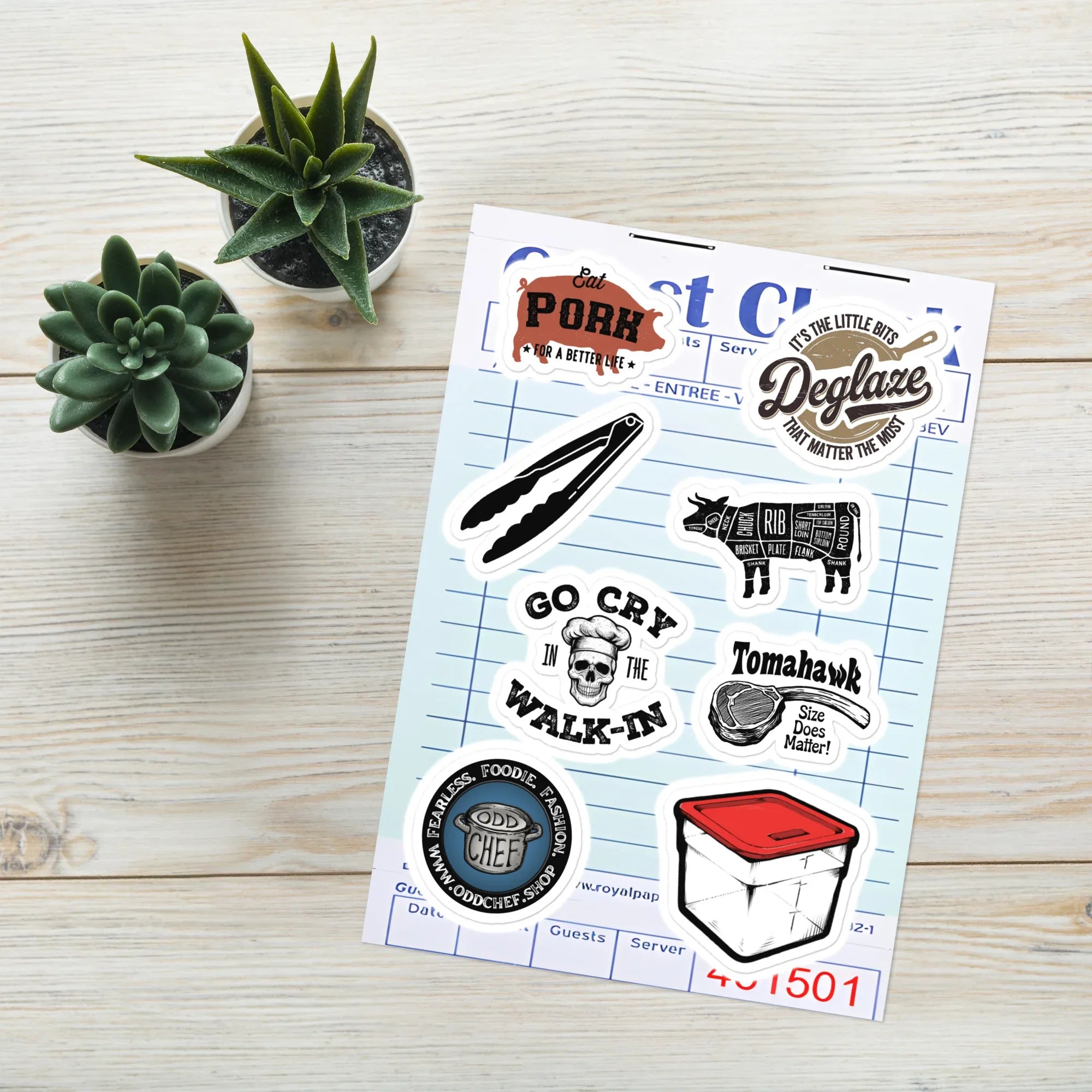 Chef Sticker Sheet 2 - Odd Chef