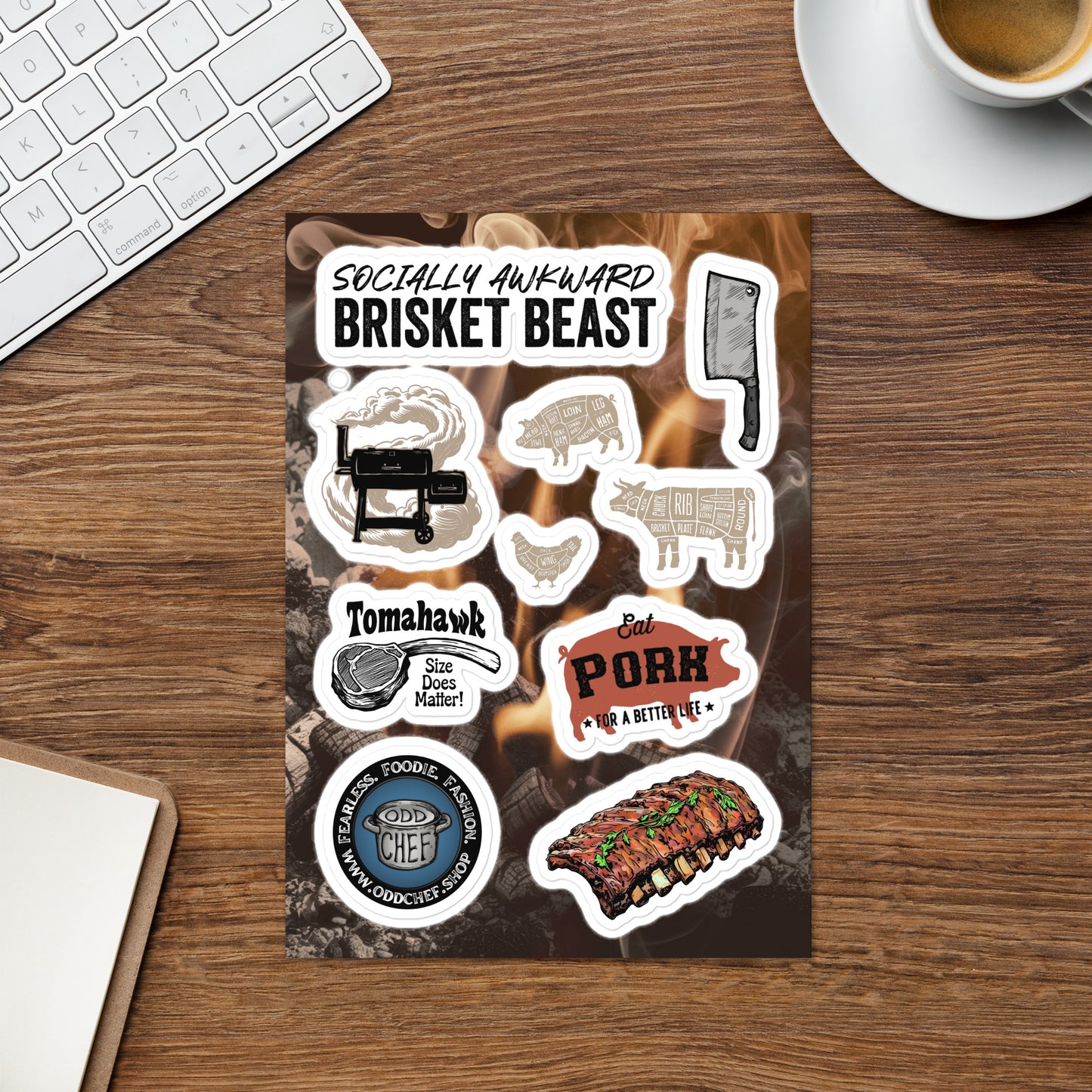 BBQ Sticker sheet