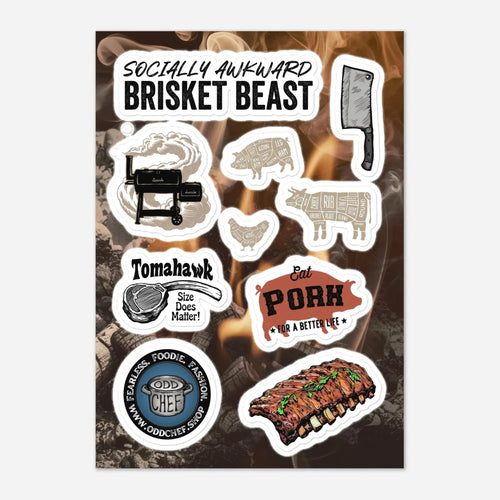 BBQ Sticker Sheet - Odd Chef