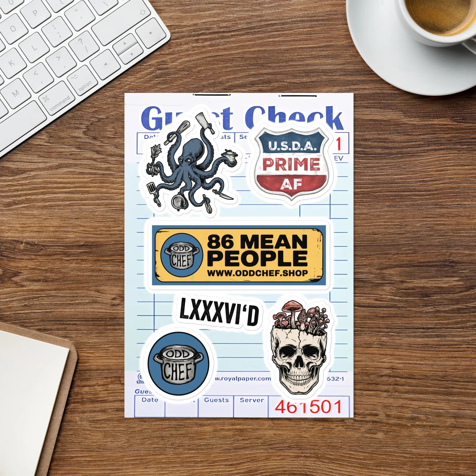 Chef Sticker Sheet 3 - Odd Chef