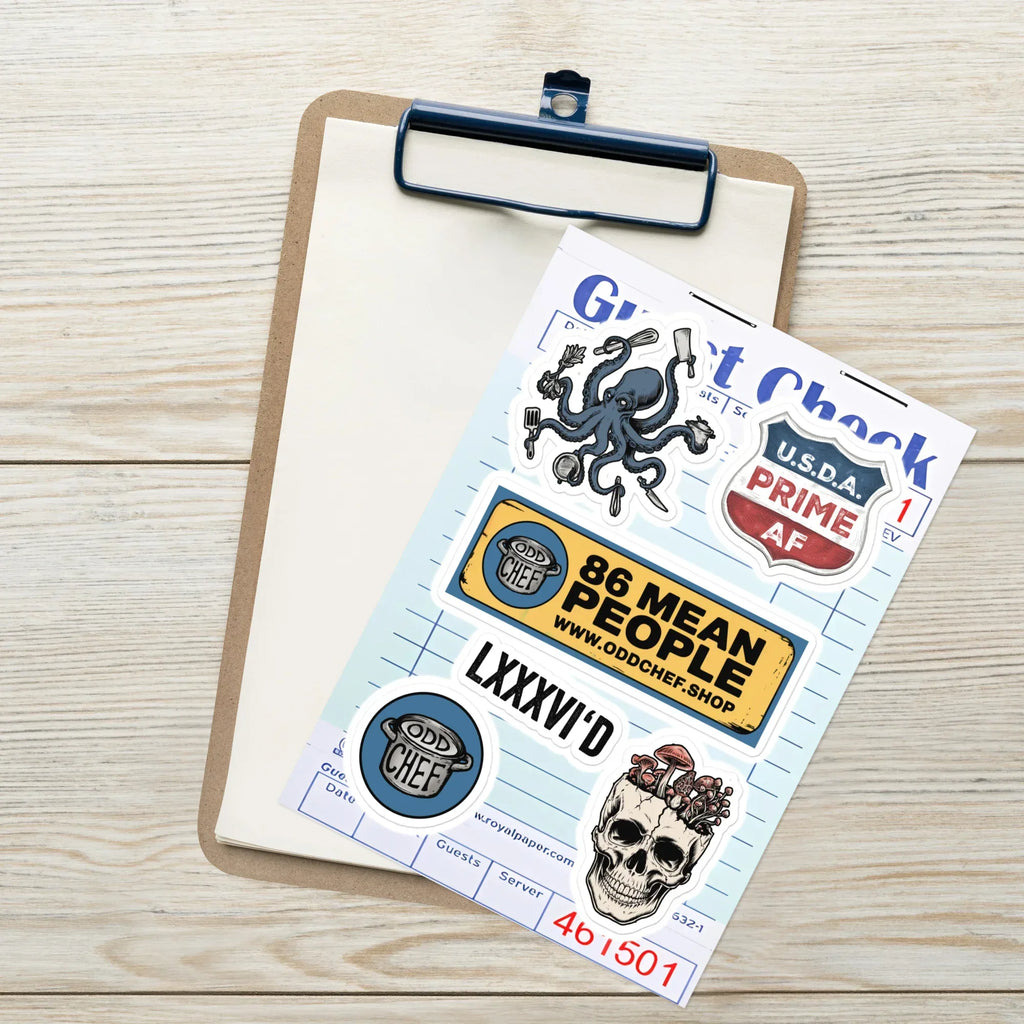 Chef Sticker Sheet 3 - Odd Chef