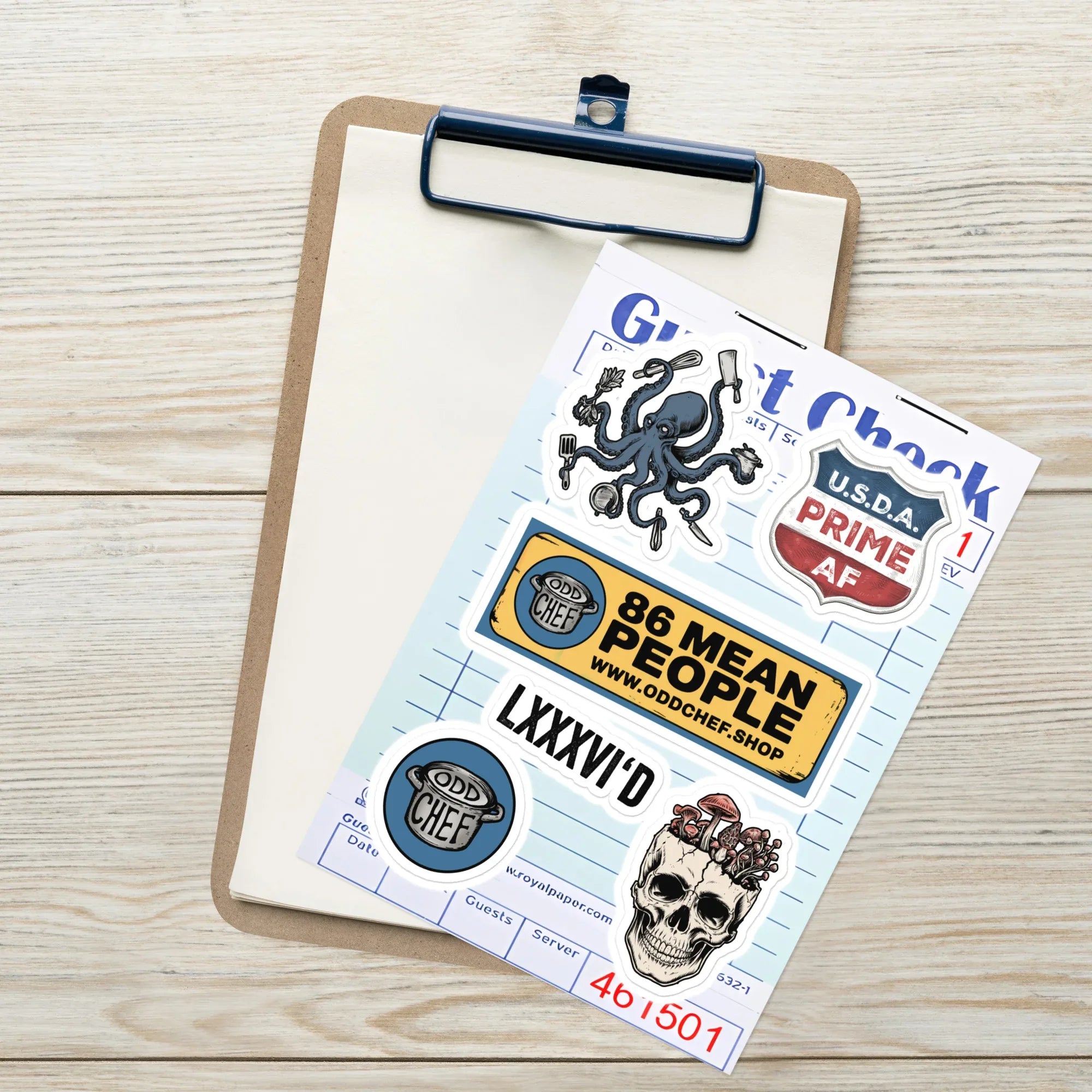 Chef Sticker Sheet 3 - Odd Chef