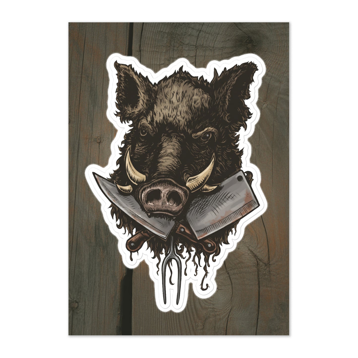 Wild Culinary Boar Sticker sheet