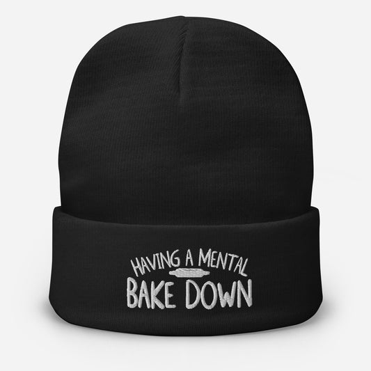 Mental Bake Down Embroidered Beanie