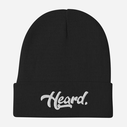 Heard. Embroidered Chef Beanie