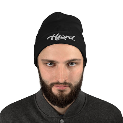 Heard. Embroidered Chef Beanie