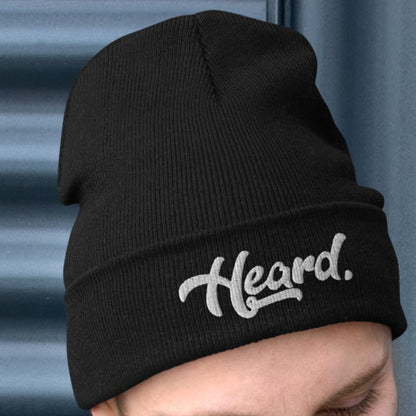 Heard. Embroidered Chef Beanie