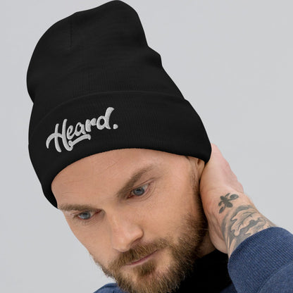 Heard. Embroidered Chef Beanie