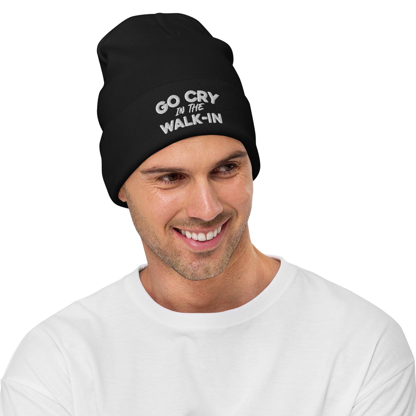 Go Cry in the Walk-in Beanie [Embroidered]