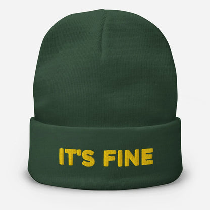 It's Fine Beanie [Embroidered] - Odd Chef