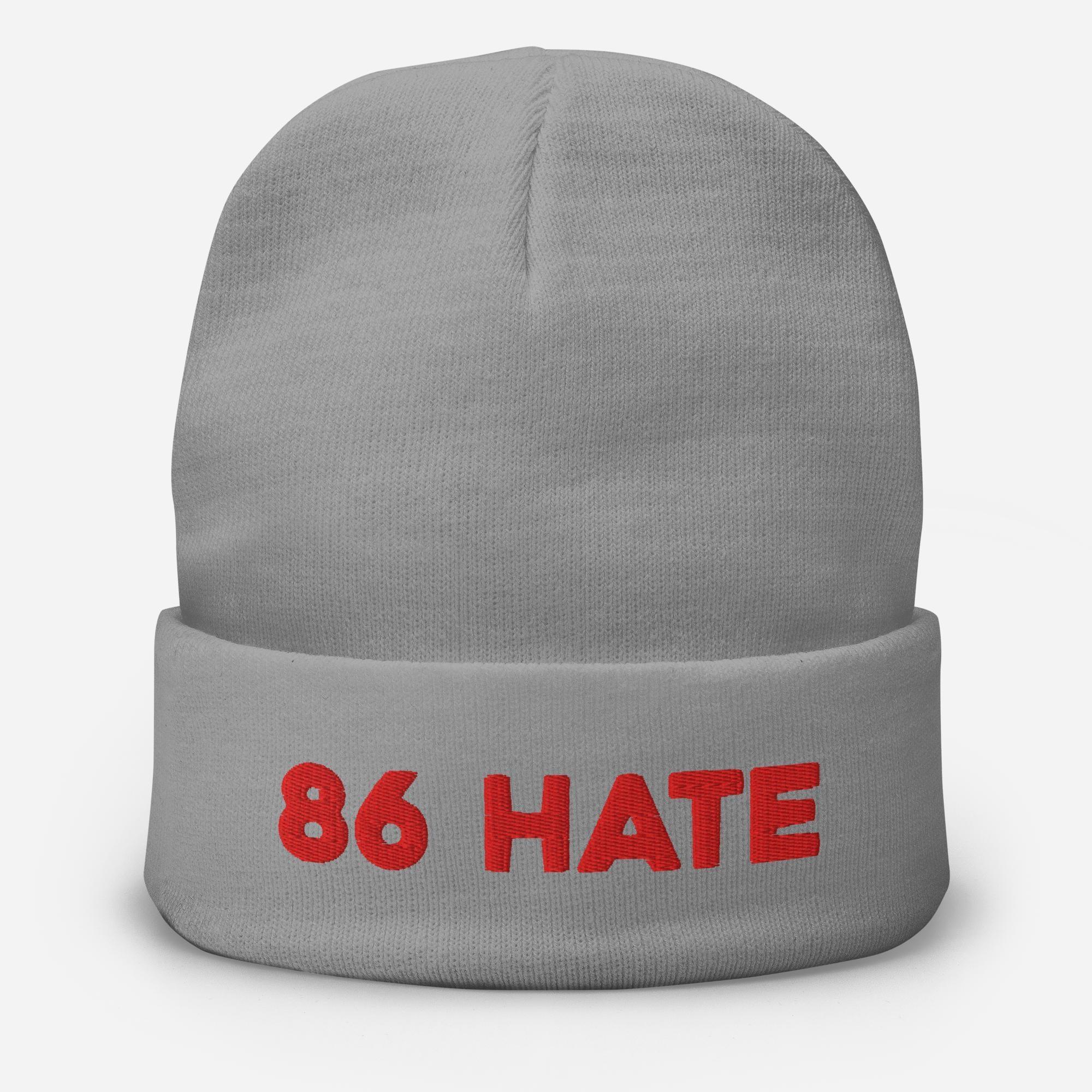 86 Hate Beanie [Embroidered] - Odd Chef