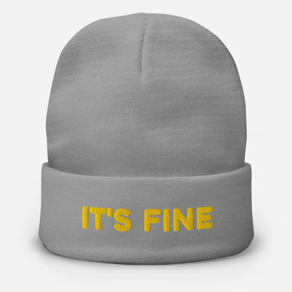 It's Fine Beanie [Embroidered] - Odd Chef