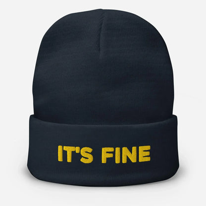 It's Fine Beanie [Embroidered] - Odd Chef