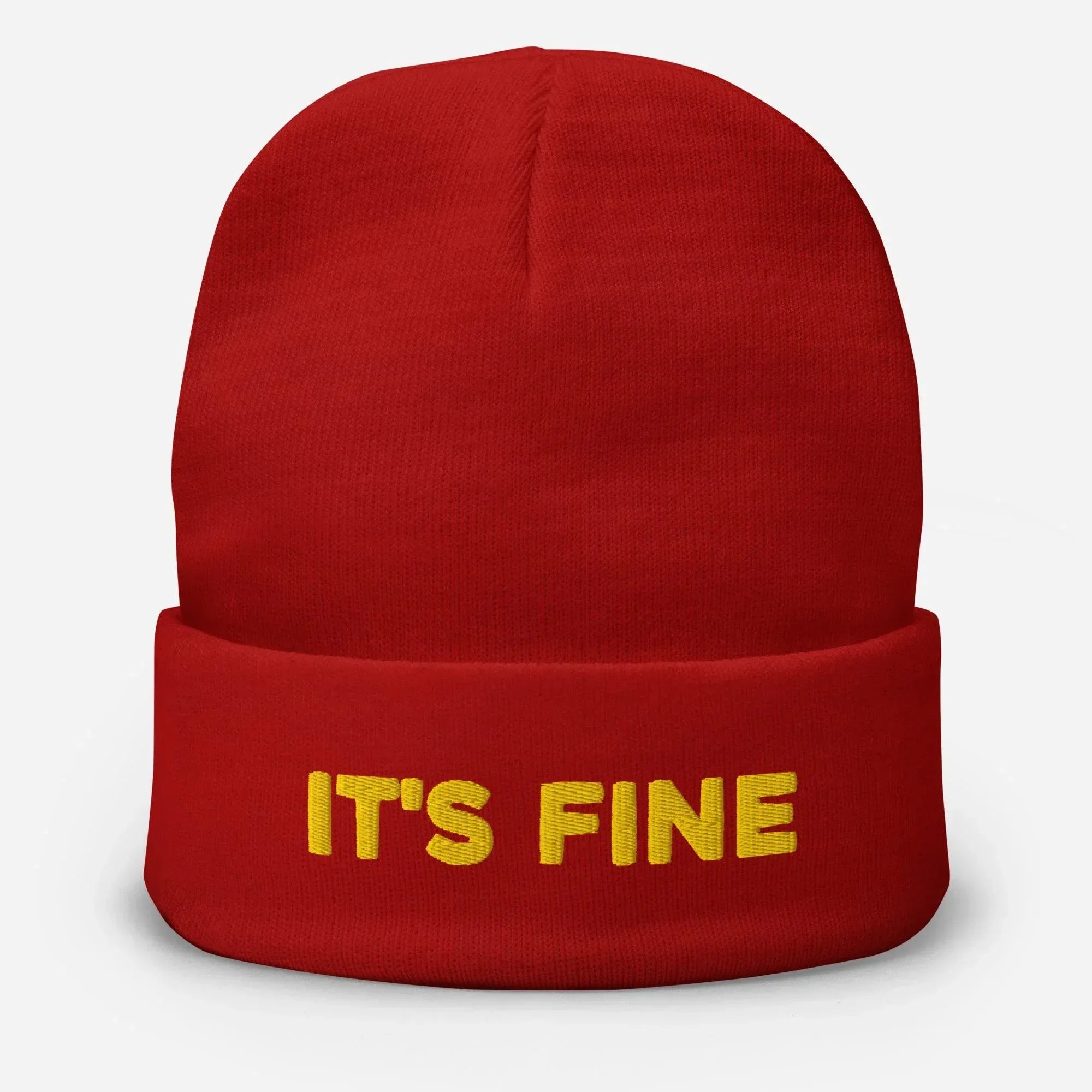 It's Fine Beanie [Embroidered] - Odd Chef
