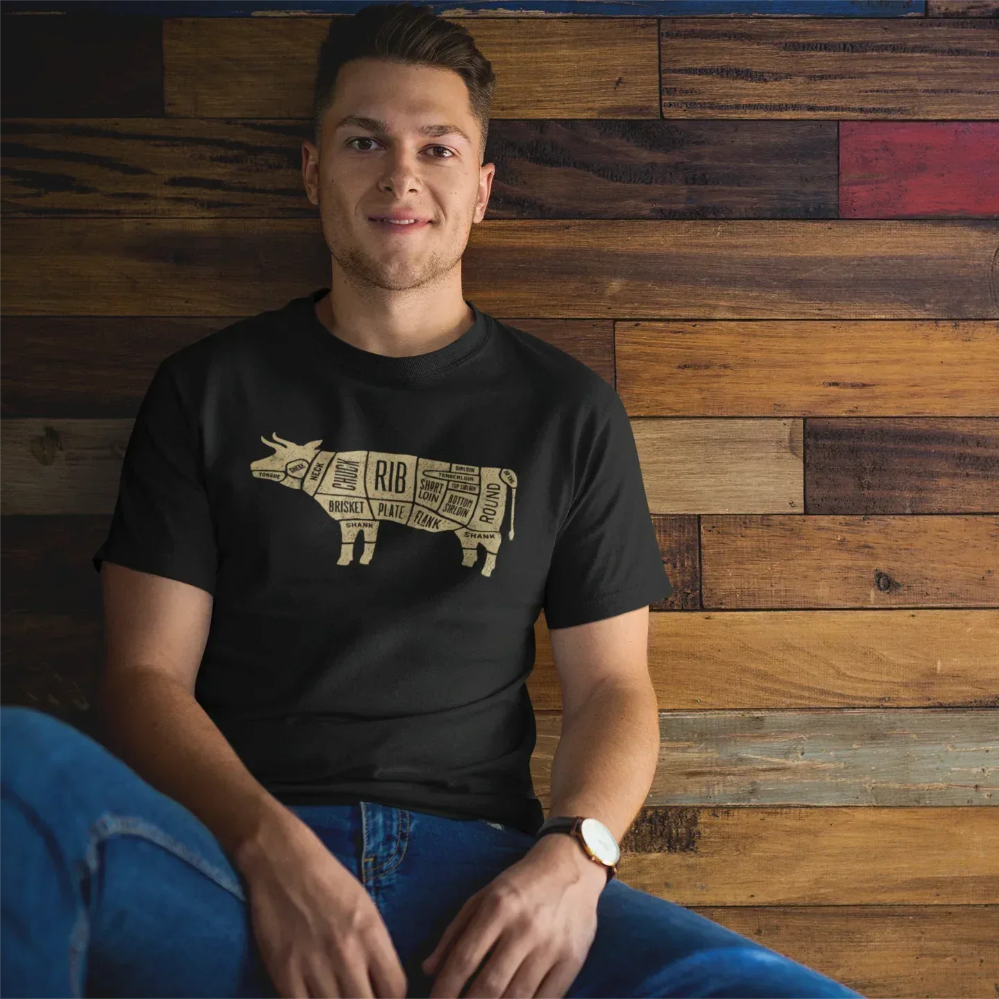 Beef Butcher Diagram Unisex Tee
