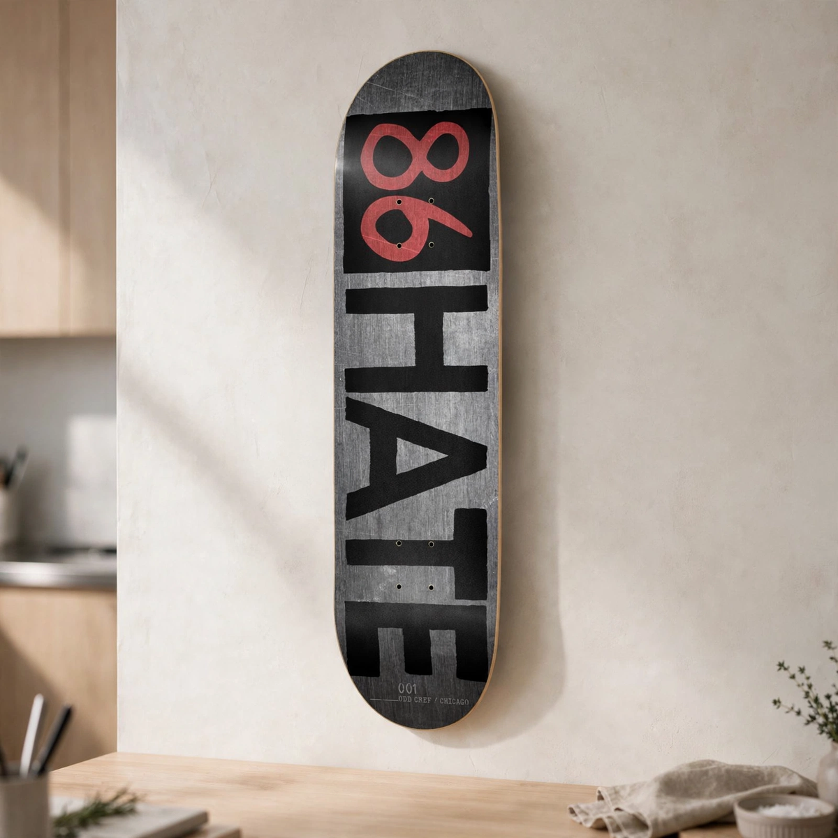 86 Hate Skateboard Deck