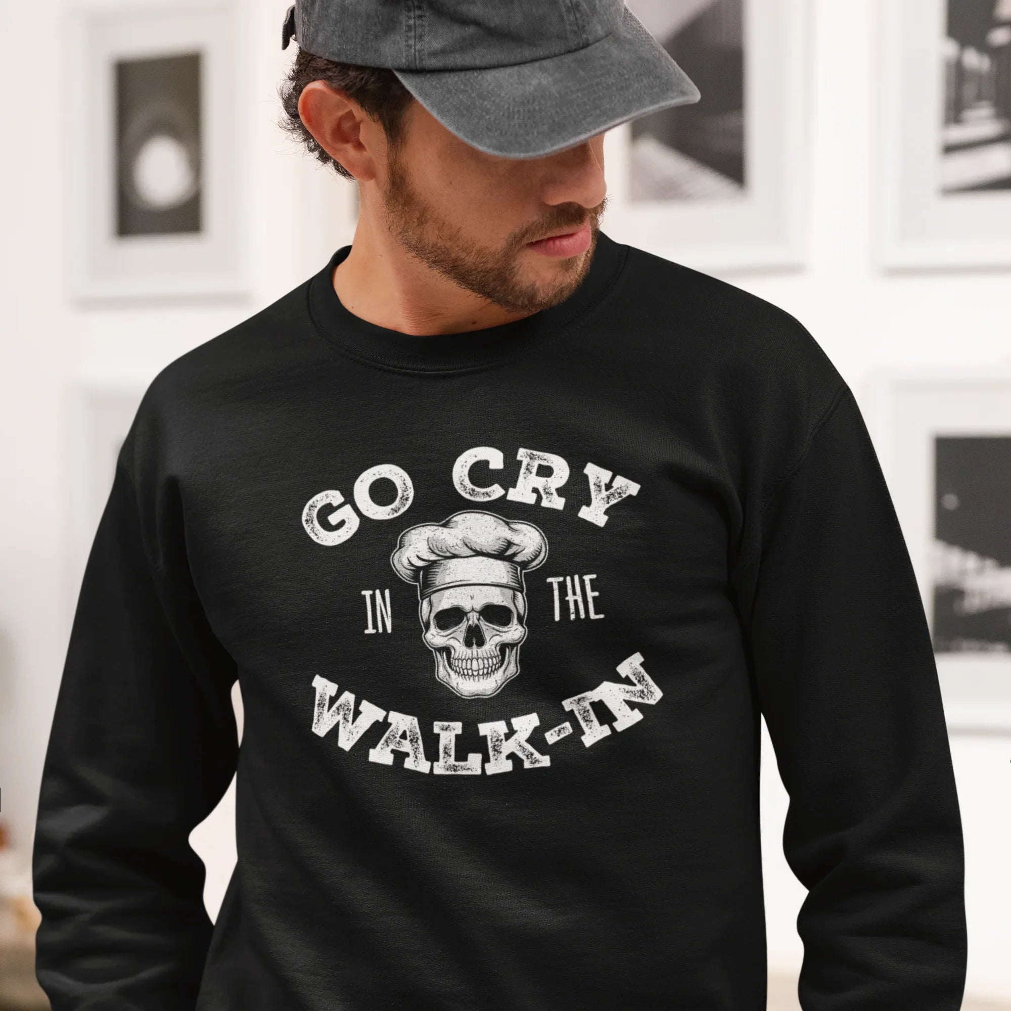 Go Cry in the Walk-In Unisex Sweatshirt - Odd Chef