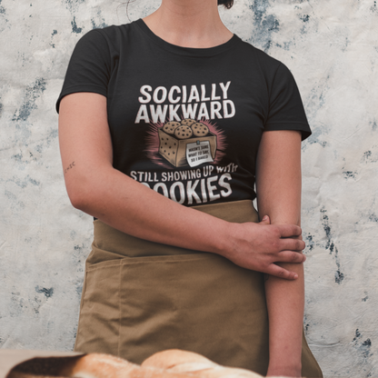 Showing up with Cookies Women's Relaxed T-Shirt