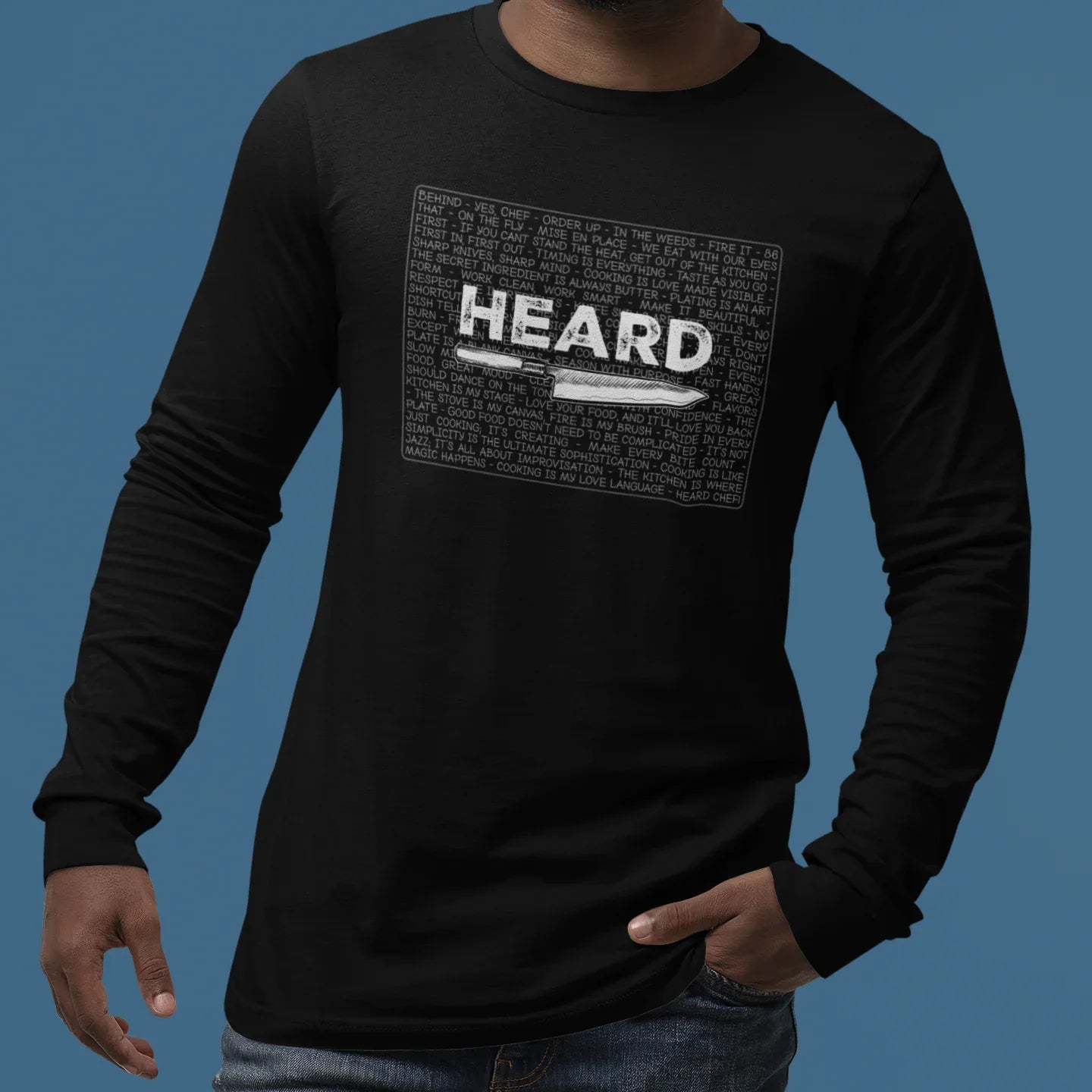 Heard Kitchen Phrase Unisex Long Sleeve Tee - Odd Chef