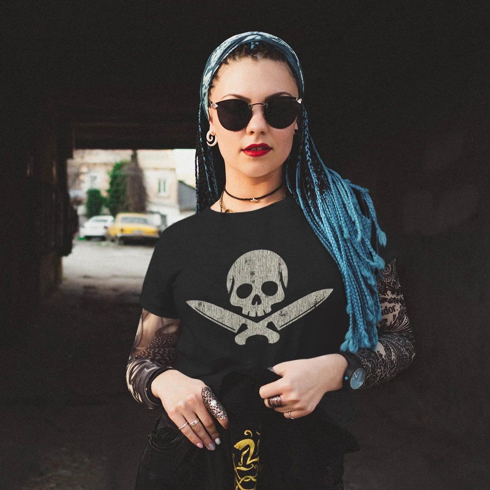 Chef Skull & Crossed Knives Tan Unisex Tee - Odd Chef