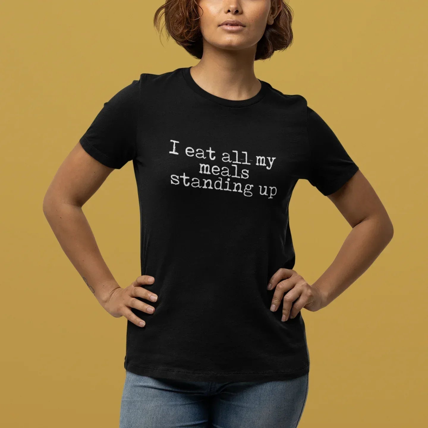 I Eat All My Meals Standing Women's Relaxed Tee - Odd Chef