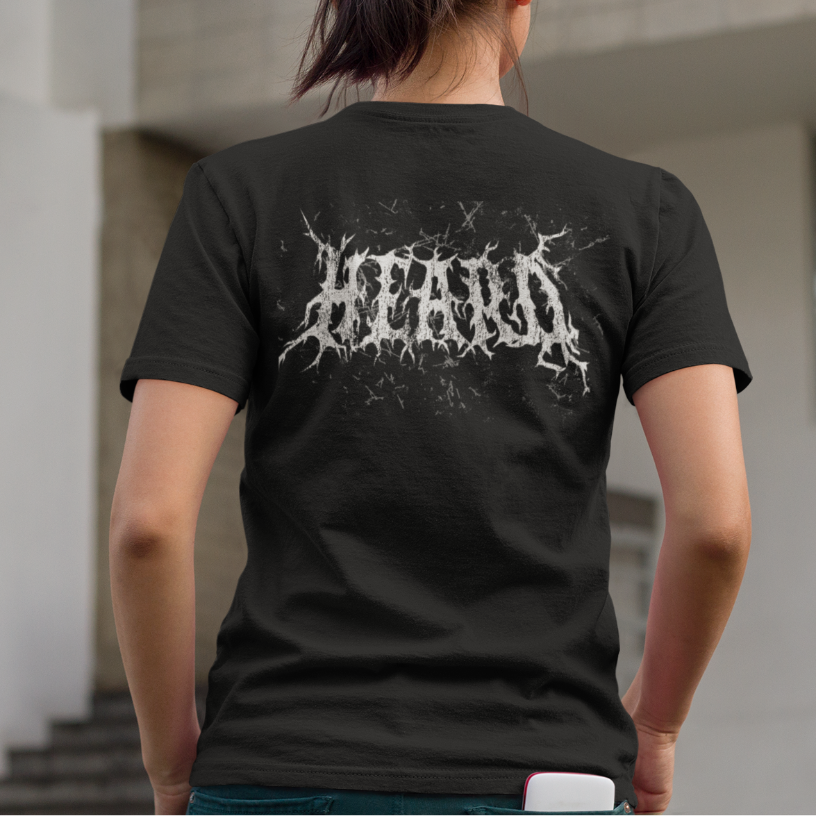 BACK PRINT Heard Death Metal Unisex Tee