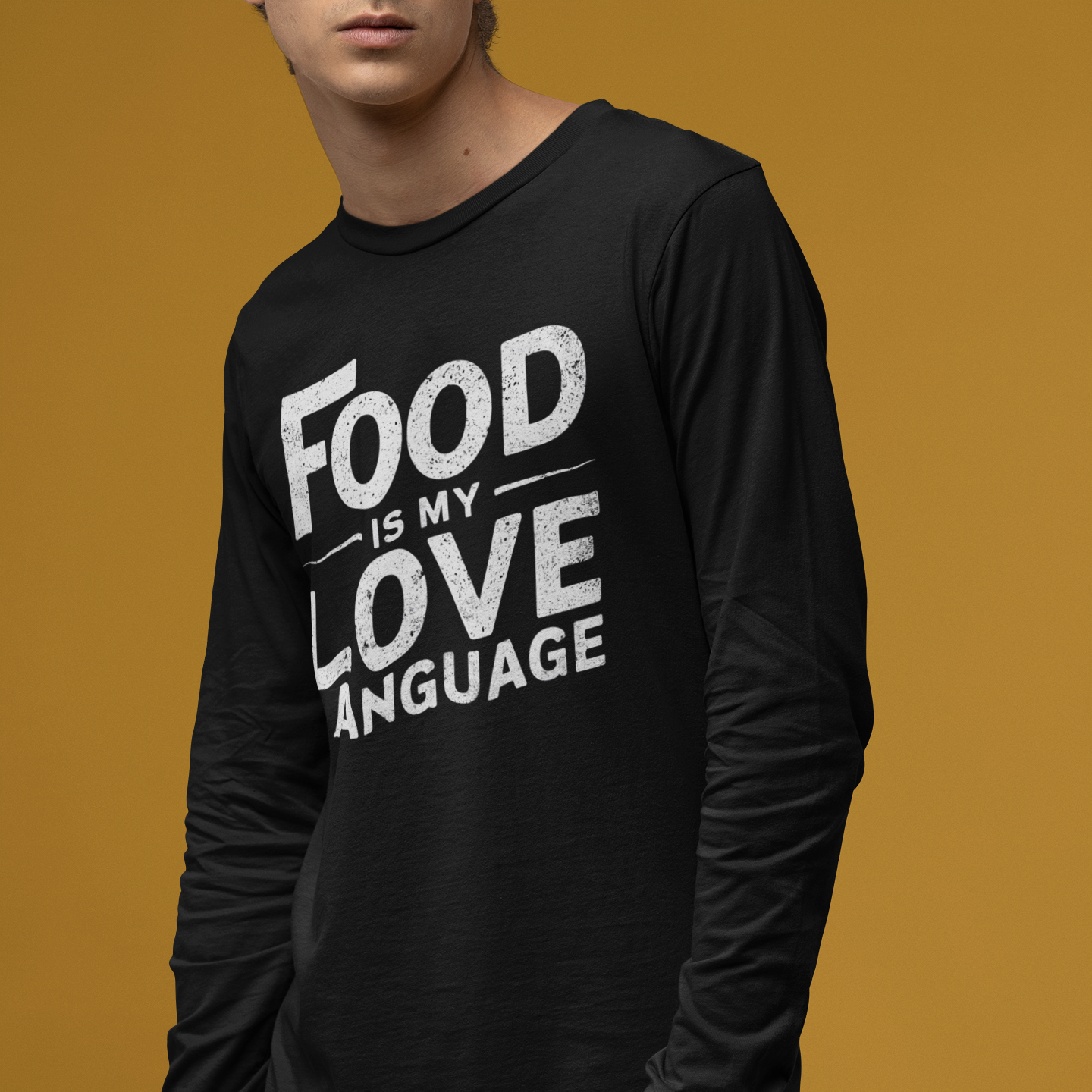 Food Is My Love Language Unisex Long Sleeve Tee