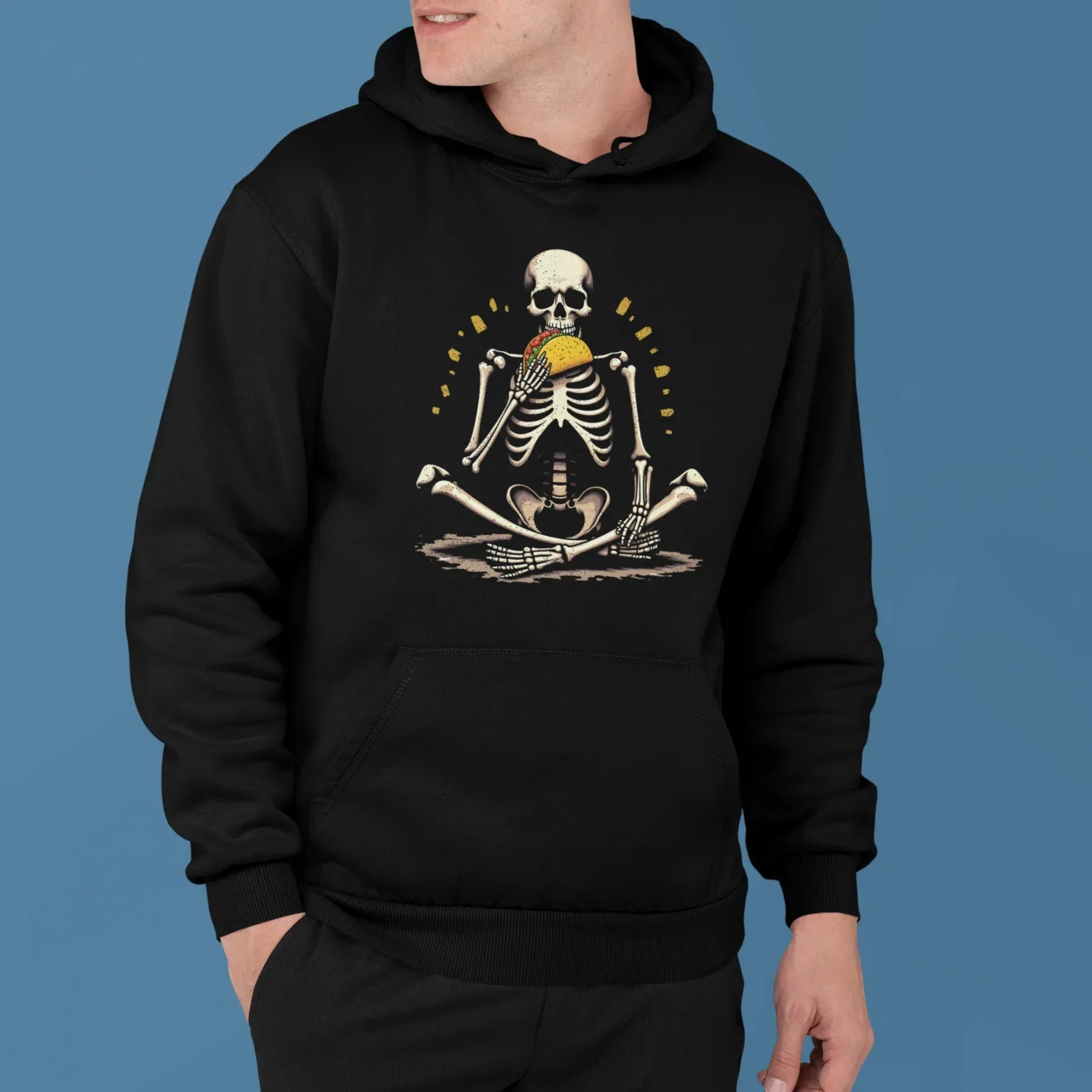 Skeleton Eating Taco Unisex Hoodie - Odd Chef