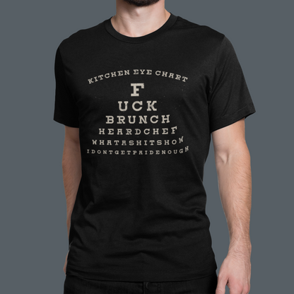 Kitchen Eye Chart Unisex Tee
