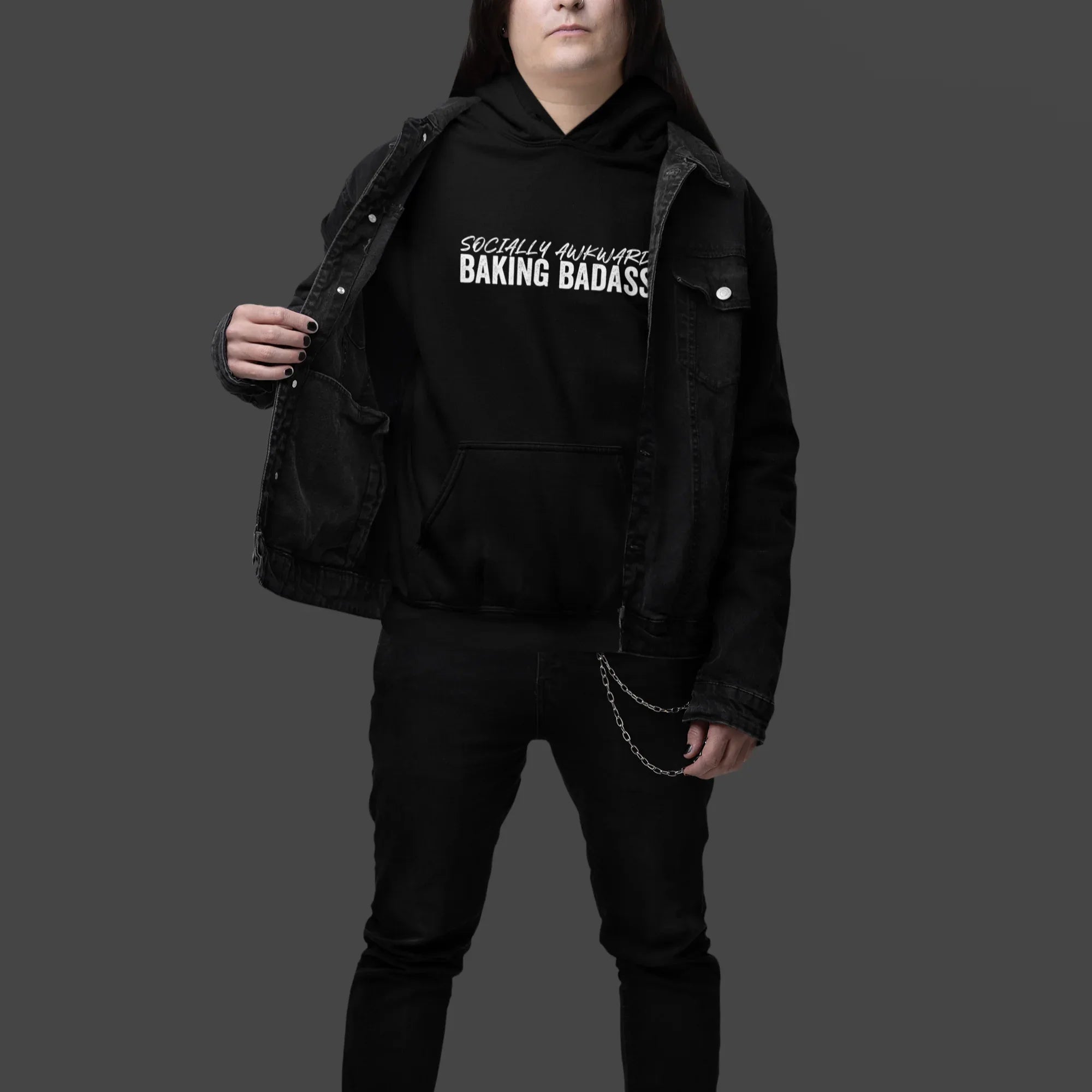 Socially Awkward Baking Badass Unisex Hoodie - Odd Chef