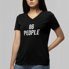 86 People Women’s Relaxed V-neck Tee - Odd Chef