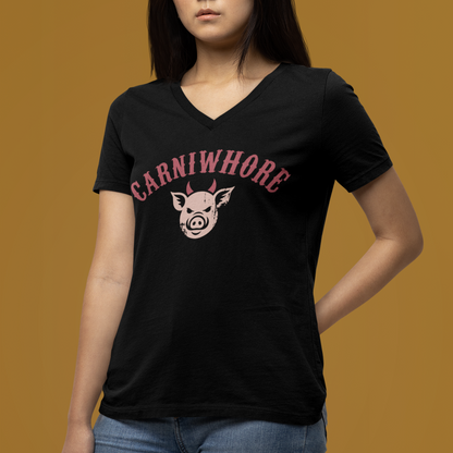 Carniwhore Women’s relaxed V-neck Tee