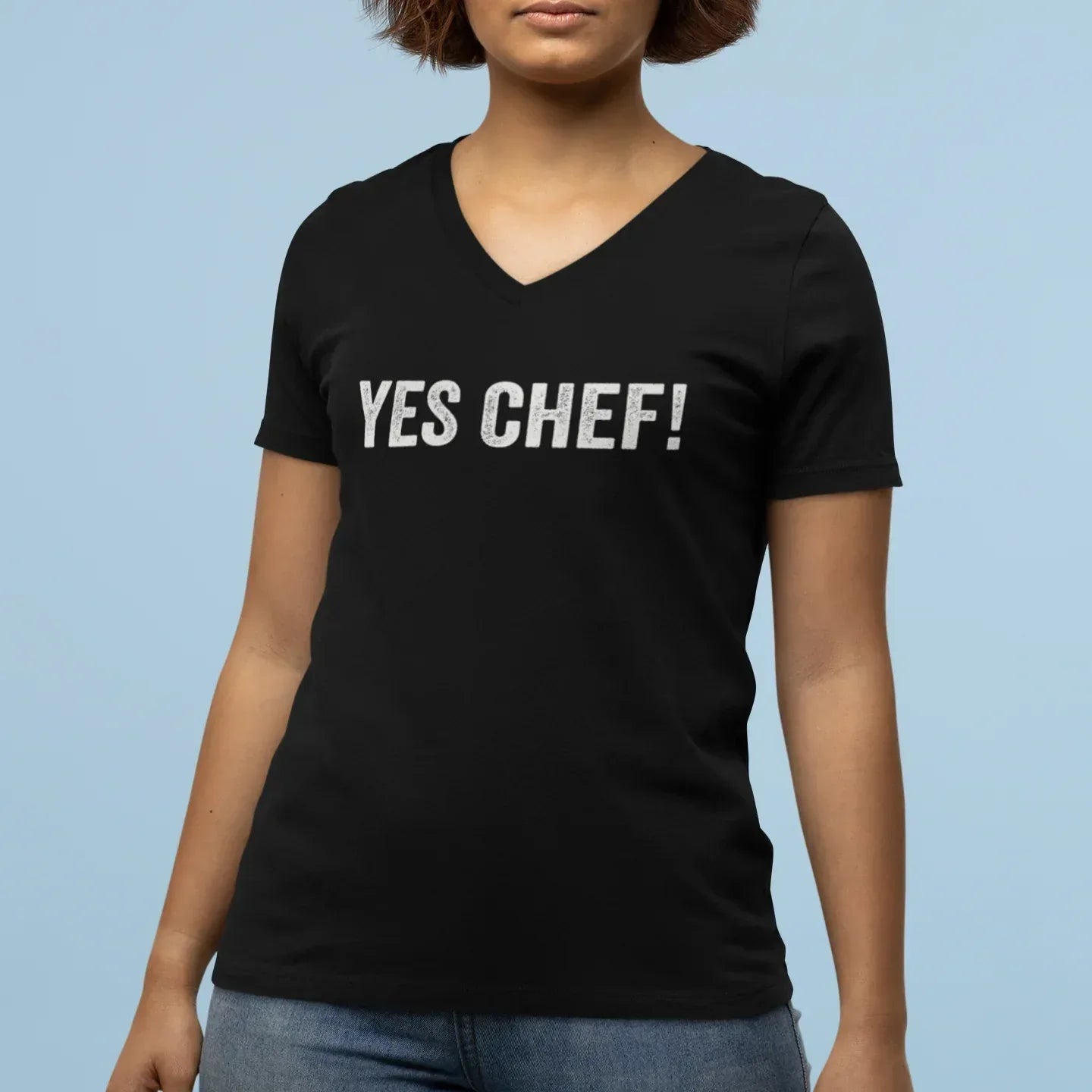 Yes Chef Women’s Relaxed V-neck Tee - Odd Chef