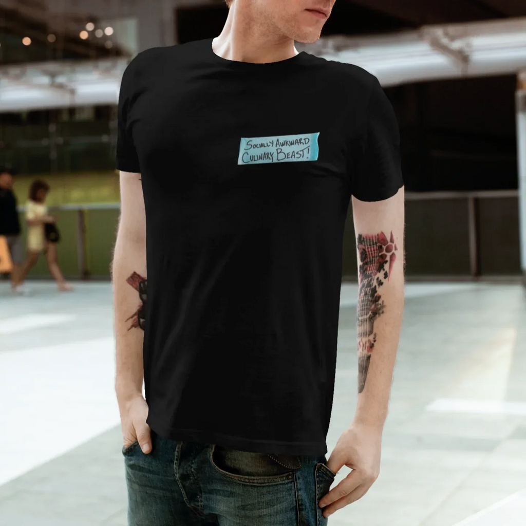 Socially Awkward Label Tape Chef Unisex Tee - Odd Chef