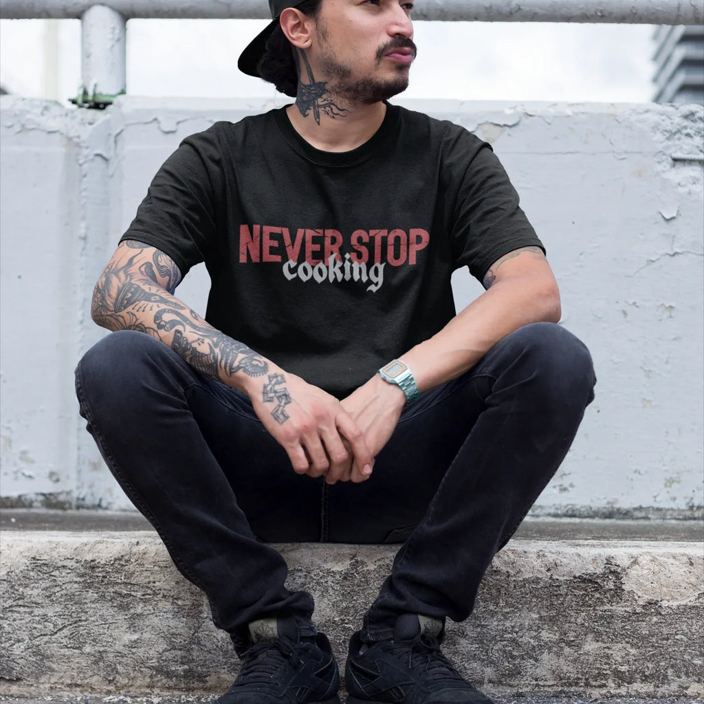 Never Stop Cooking Chef Unisex Tee - Odd Chef