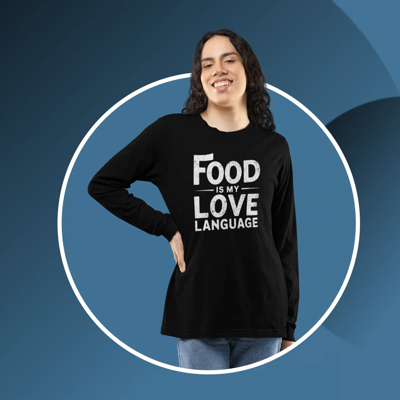 Food Is My Love Language Unisex Long Sleeve Tee - Odd Chef