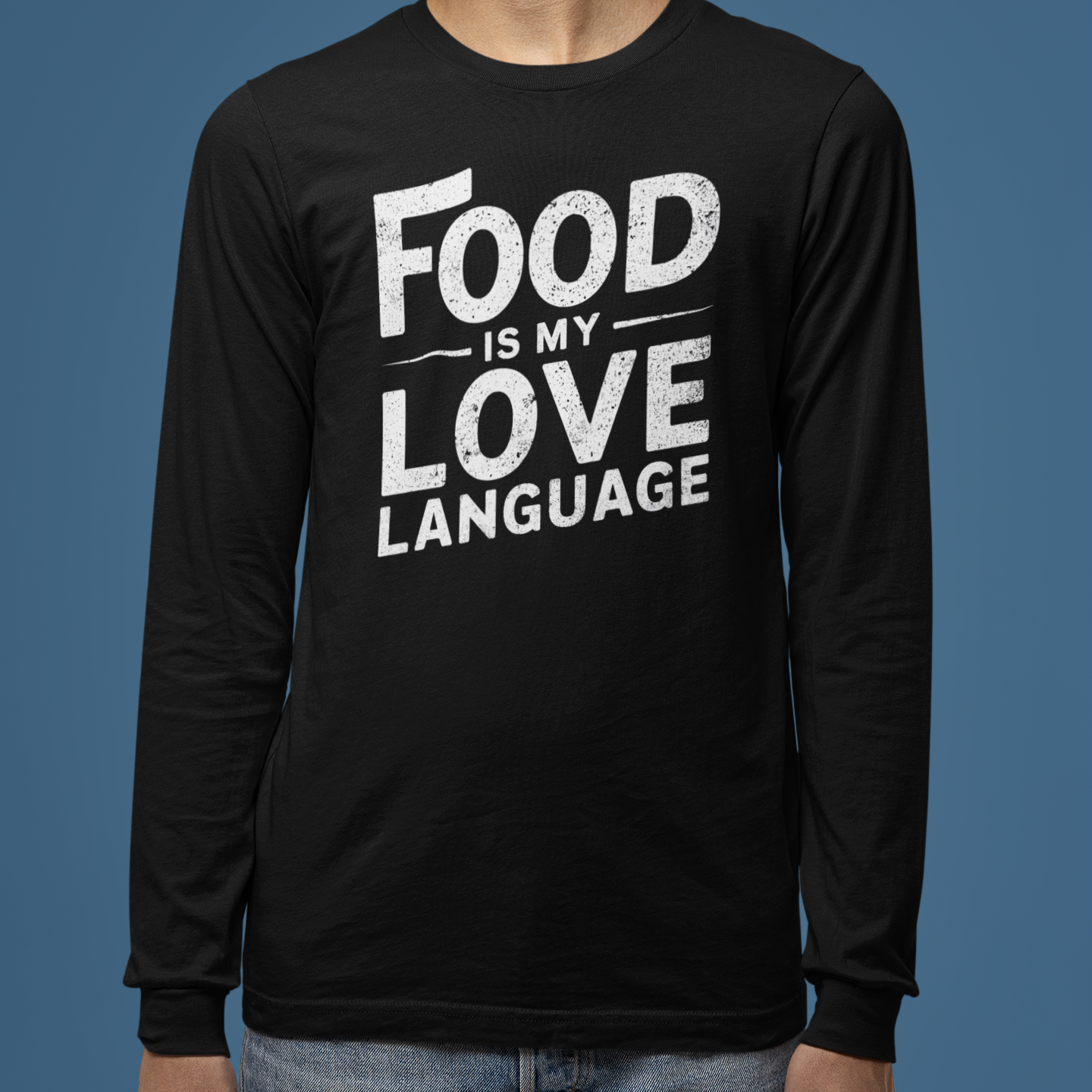 Food Is My Love Language Unisex Long Sleeve Tee