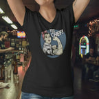 Chef Rosie Women’s Relaxed V-neck Tee - Odd Chef