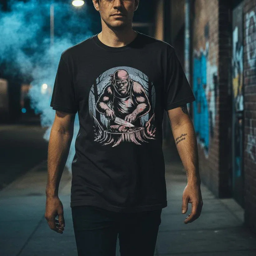 Bigfoot Chef Heavyweight Streetwear Tee - Odd Chef