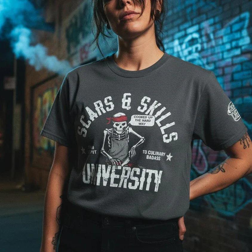 Scars & Skills Heavyweight Streetwear Tee - Odd Chef