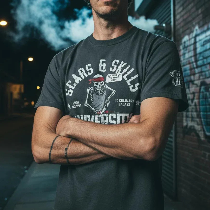 Scars & Skills Heavyweight Streetwear Tee - Odd Chef