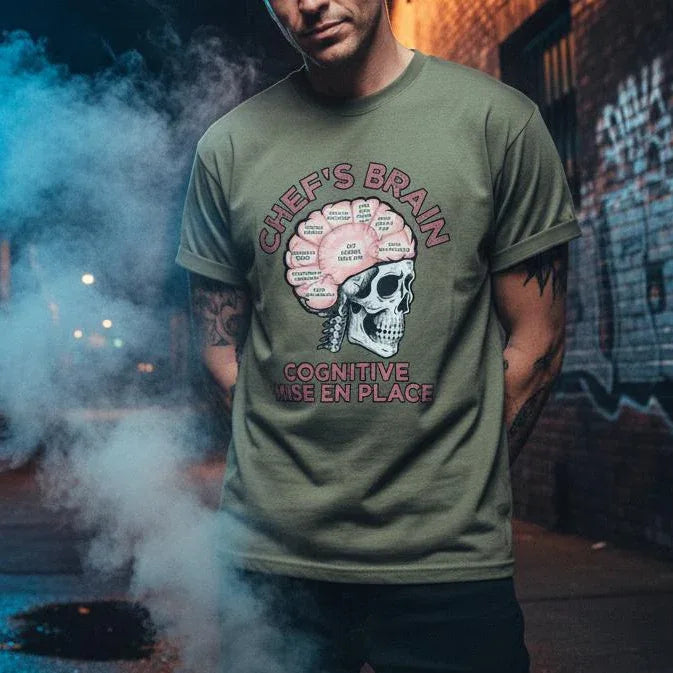 Chef's Brain Heavyweight Streetwear Tee - Odd Chef