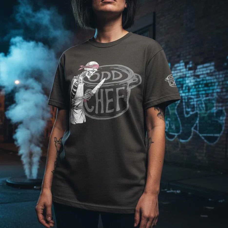 Odd Chef Skeleton Heavyweight Streetwear Tee - Odd Chef