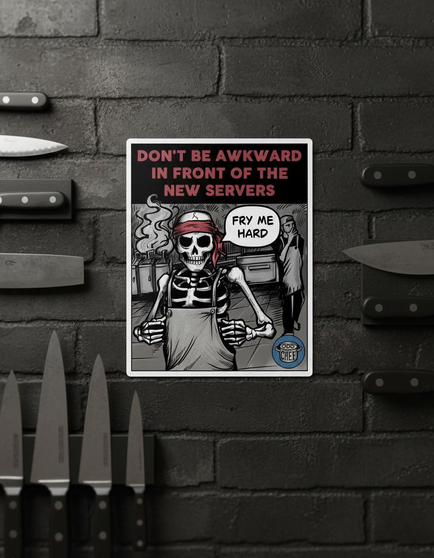 Odd Chef Comic Sticker Sheet #4