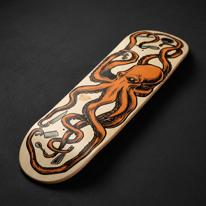 Octo-Chef Natural Skateboard Deck