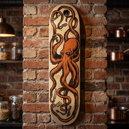 Octo-Chef Natural Skateboard Deck