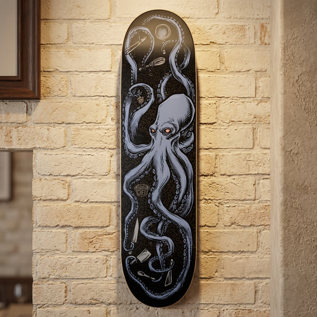 Octo-Chef Skateboard Deck