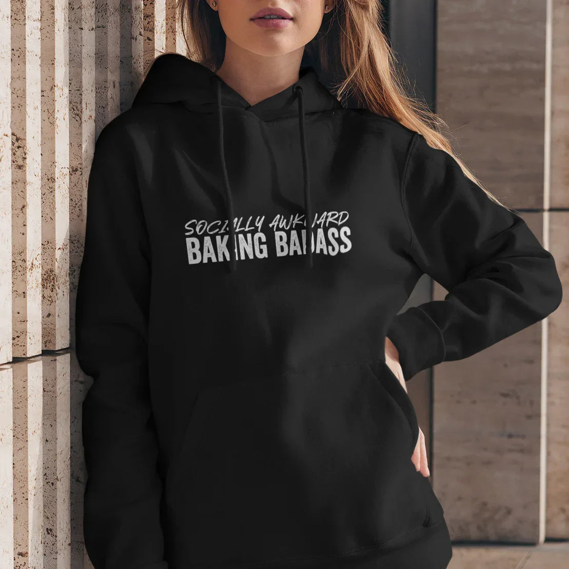 Socially Awkward Baking Badass Unisex Hoodie - Odd Chef